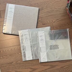 The Paper Store 12x12 Linen Photo Album + Refill Pages - Light Gray